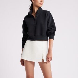 Nordstrom Black Quarter-Zip Sweatshirt